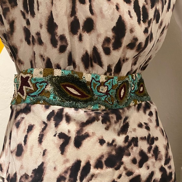 Haute Hippie XS handcrafted blue bead embellished dress - Picture 6 of 16